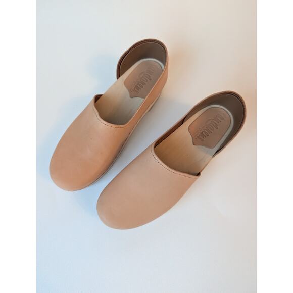 Sandgrens Anthropologie Clogs Brett low closed back Ecru Tan size 40 (9/9.5) - Picture 3 of 9